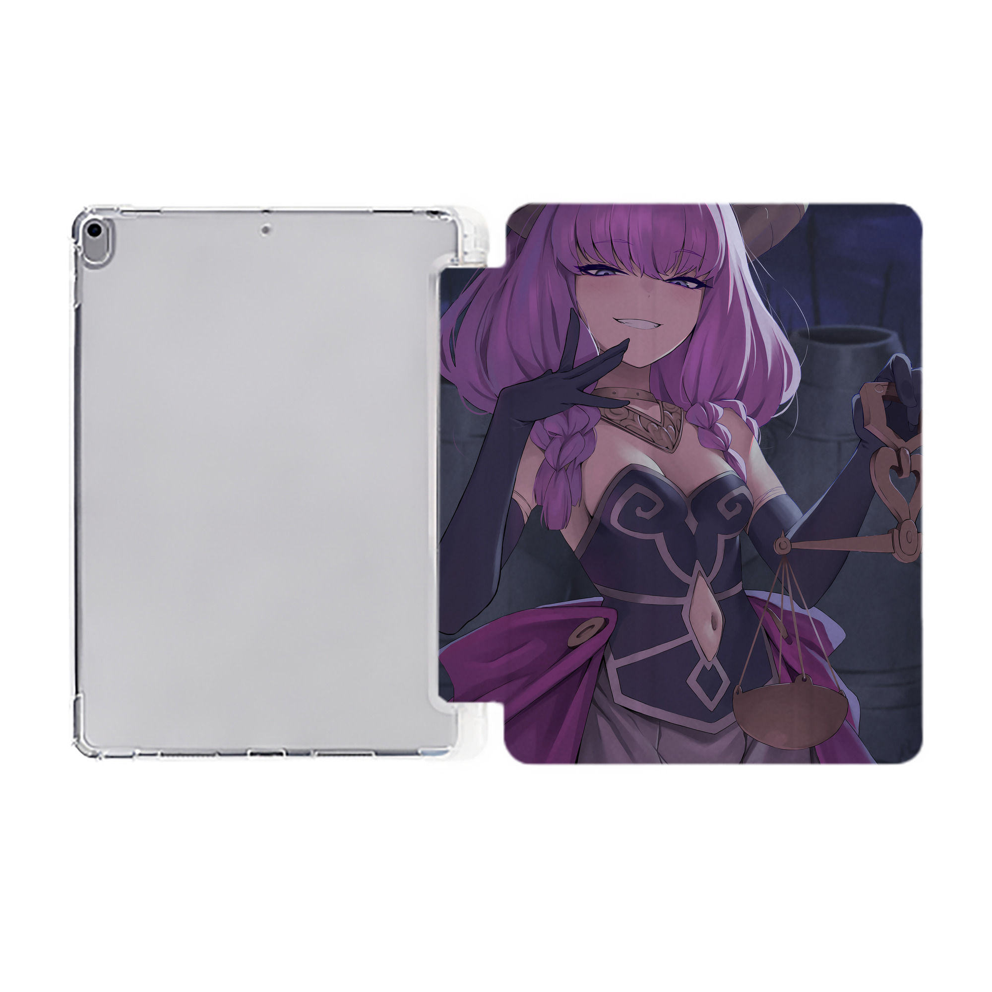（画像用） 葬送のフリーレン Frieren IPad ケース ペン収納付き 三つ折りスタンド PUレザー×シリコン 対応機種9.5/10.5/10.9インチ